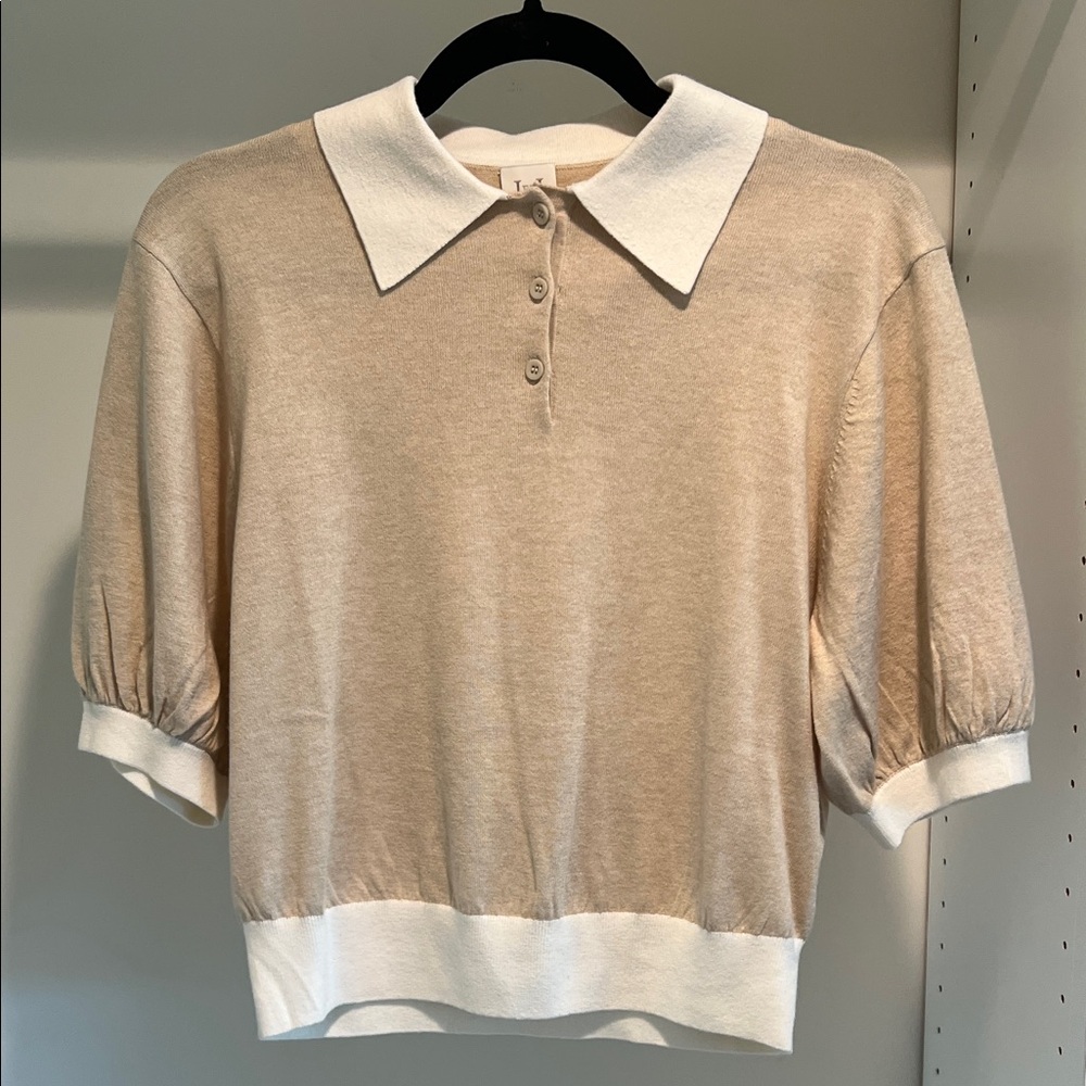 Helsa Cashmere Button Down Polo - image 4